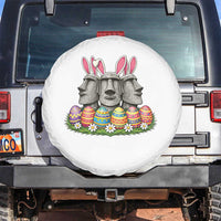 Easter Island Moai Bunny Ears Spare Tire Cover Funny Archaeology Gift