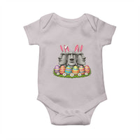 Easter Island Moai Bunny Ears Baby Onesie Funny Archaeology Gift
