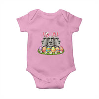 Easter Island Moai Bunny Ears Baby Onesie Funny Archaeology Gift