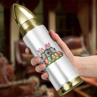 Easter Island Moai Bunny Ears Bullet Tumbler Funny Archaeology Gift