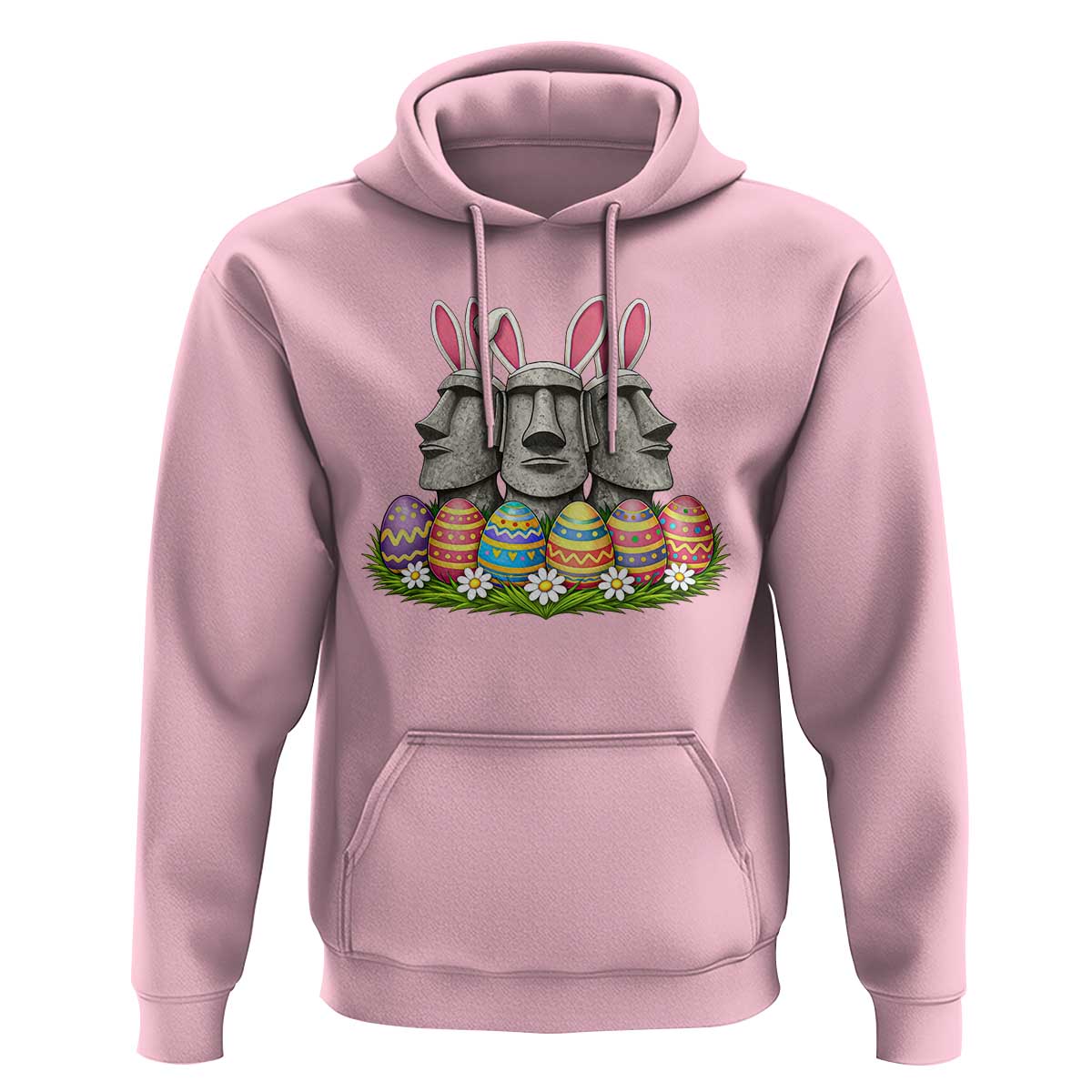Easter Island Moai Bunny Ears Hoodie Funny Archaeology Gift