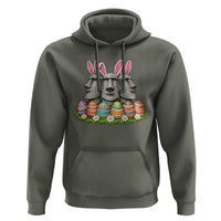 Easter Island Moai Bunny Ears Hoodie Funny Archaeology Gift