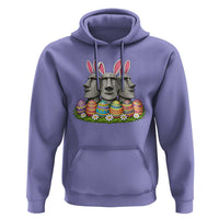 Easter Island Moai Bunny Ears Hoodie Funny Archaeology Gift