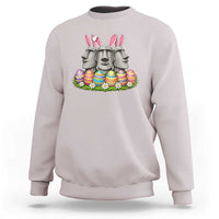 Easter Island Moai Bunny Ears Sweatshirt Funny Archaeology Gift