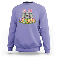Easter Island Moai Bunny Ears Sweatshirt Funny Archaeology Gift