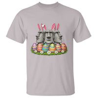 Easter Island Moai Bunny Ears T Shirt Funny Archaeology Gift
