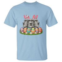 Easter Island Moai Bunny Ears T Shirt Funny Archaeology Gift