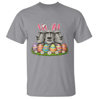 Easter Island Moai Bunny Ears T Shirt Funny Archaeology Gift