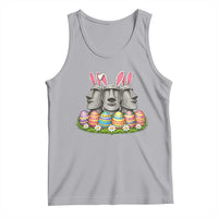 Easter Island Moai Bunny Ears Tank Top Funny Archaeology Gift