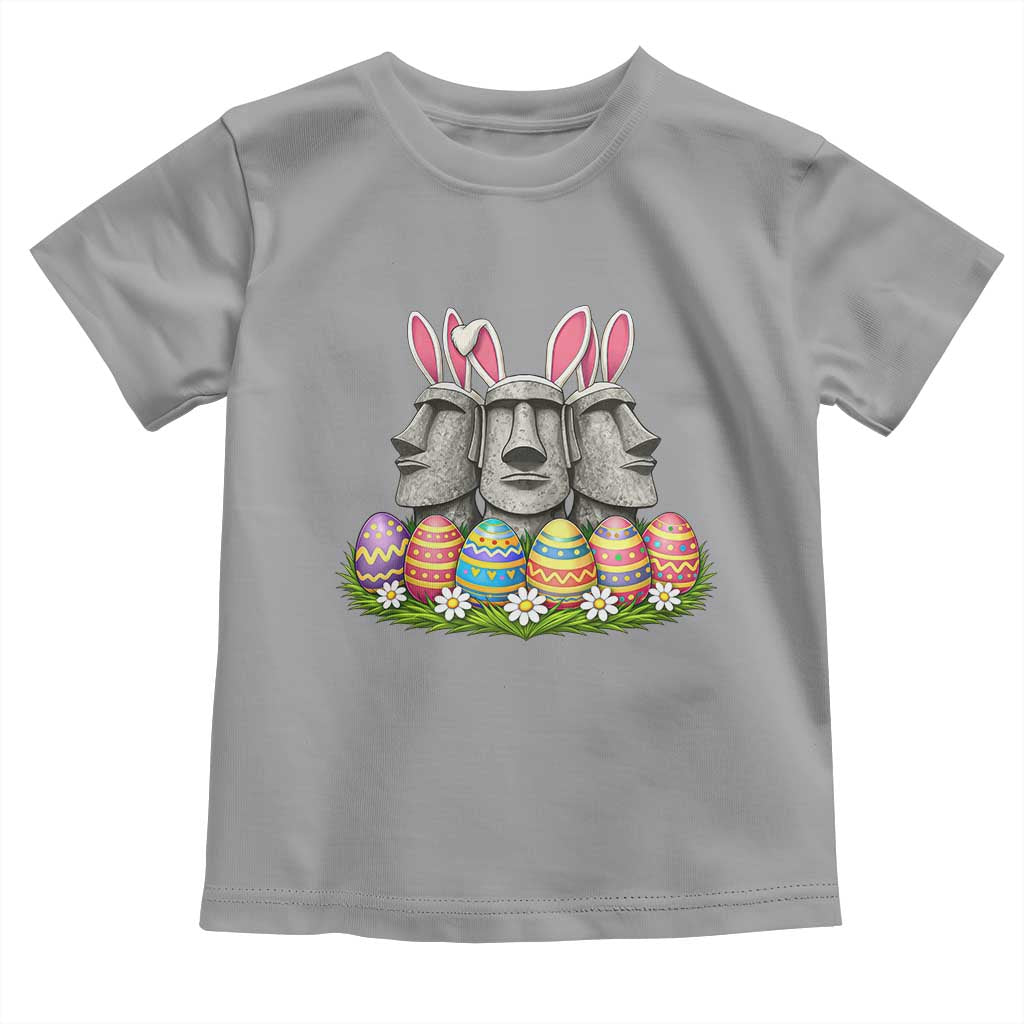 Easter Island Moai Bunny Ears Toddler T Shirt Funny Archaeology Gift