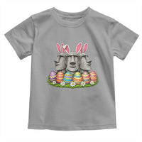 Easter Island Moai Bunny Ears Toddler T Shirt Funny Archaeology Gift