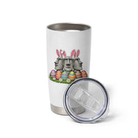 Easter Island Moai Bunny Ears Tumbler Cup Funny Archaeology Gift