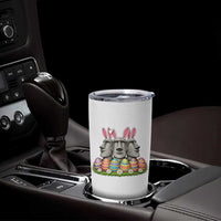 Easter Island Moai Bunny Ears Tumbler Cup Funny Archaeology Gift