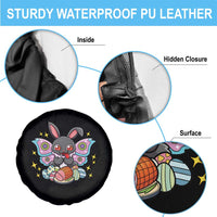 Funny Easter Bunny Mothman Loves Glazed Ham Spare Tire Cover