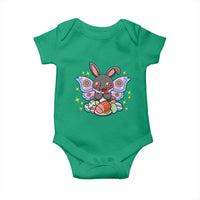 Funny Easter Bunny Mothman Loves Glazed Ham Baby Onesie