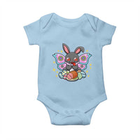 Funny Easter Bunny Mothman Loves Glazed Ham Baby Onesie