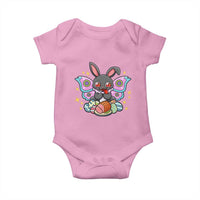 Funny Easter Bunny Mothman Loves Glazed Ham Baby Onesie