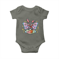 Funny Easter Bunny Mothman Loves Glazed Ham Baby Onesie