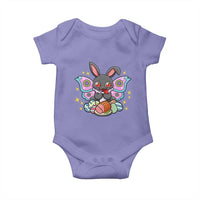 Funny Easter Bunny Mothman Loves Glazed Ham Baby Onesie