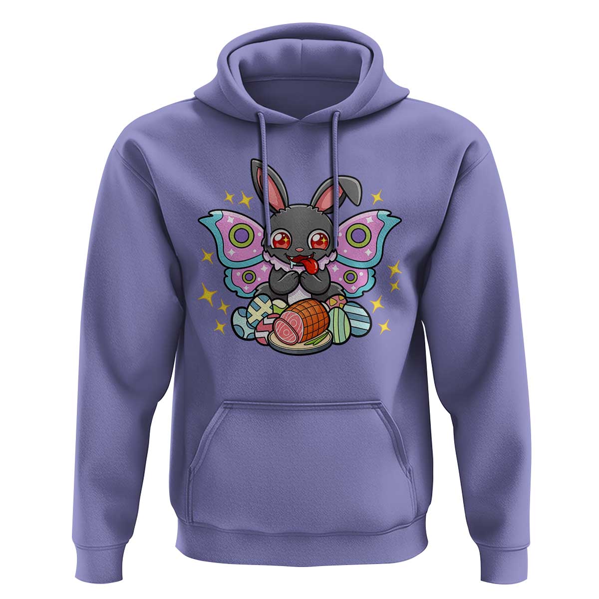 Funny Easter Bunny Mothman Loves Glazed Ham Hoodie