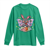 Funny Easter Bunny Mothman Loves Glazed Ham Long Sleeve Shirt