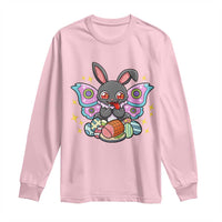 Funny Easter Bunny Mothman Loves Glazed Ham Long Sleeve Shirt