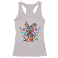 Funny Easter Bunny Mothman Loves Glazed Ham Racerback Tank Top