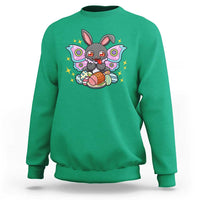 Funny Easter Bunny Mothman Loves Glazed Ham Sweatshirt