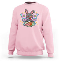 Funny Easter Bunny Mothman Loves Glazed Ham Sweatshirt