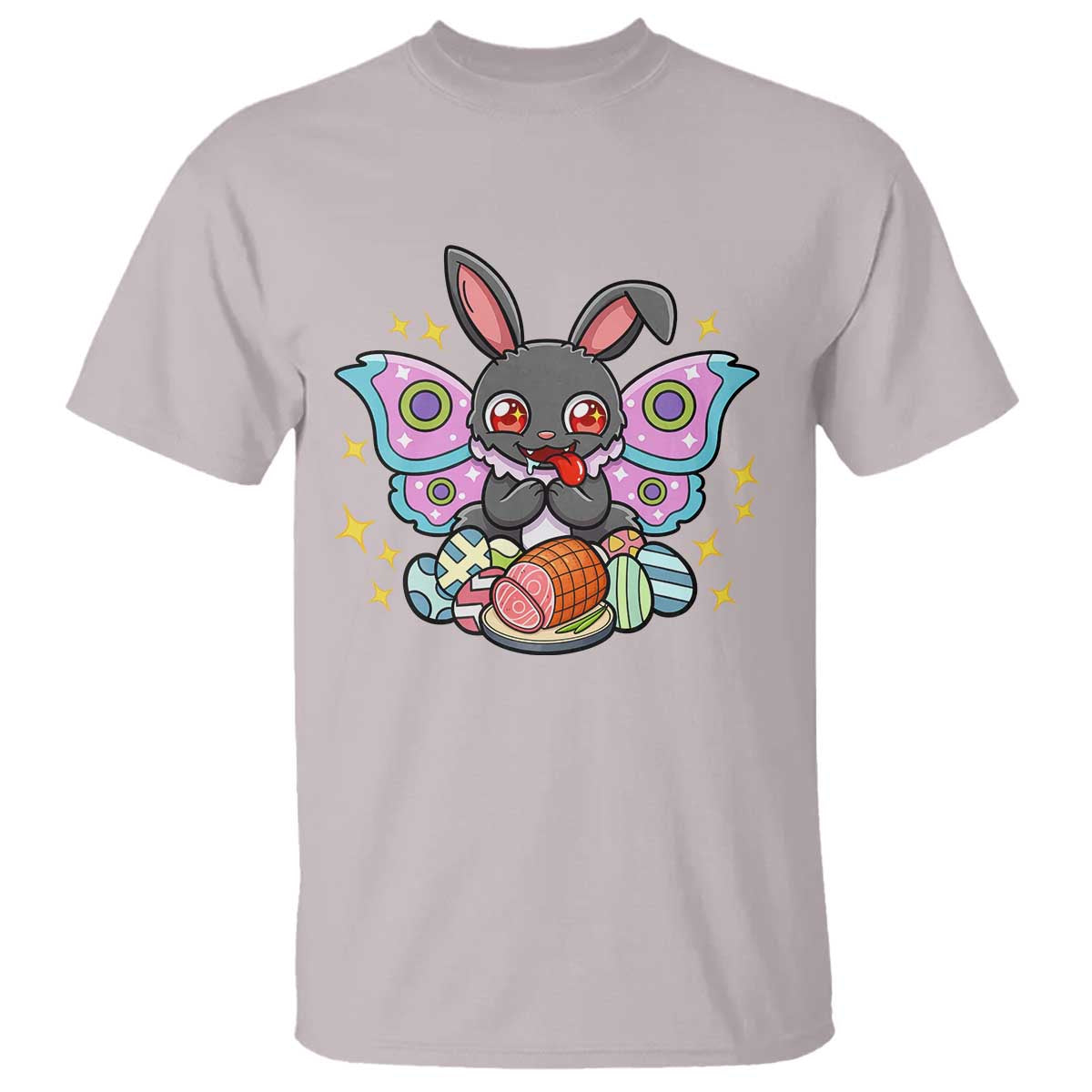 Funny Easter Bunny Mothman Loves Glazed Ham T Shirt