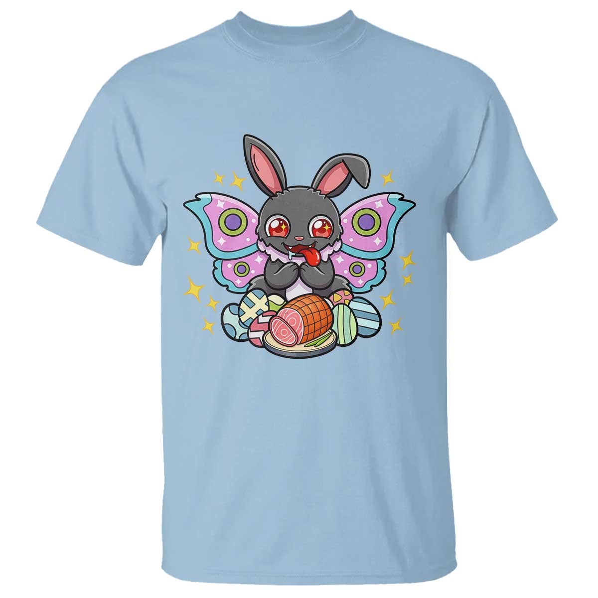 Funny Easter Bunny Mothman Loves Glazed Ham T Shirt