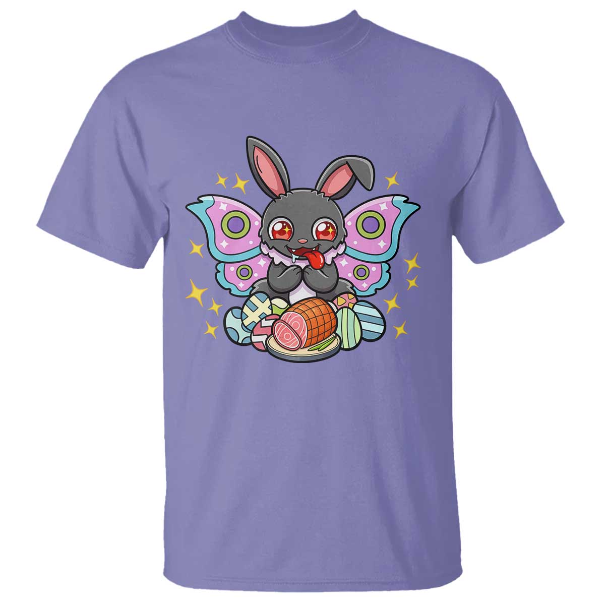 Funny Easter Bunny Mothman Loves Glazed Ham T Shirt