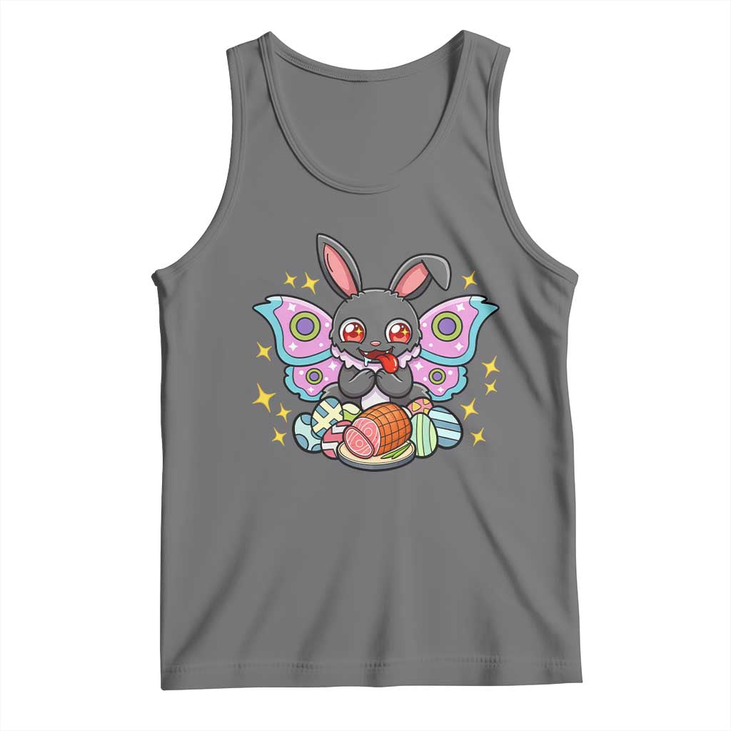 Funny Easter Bunny Mothman Loves Glazed Ham Tank Top