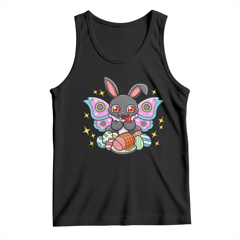 Funny Easter Bunny Mothman Loves Glazed Ham Tank Top