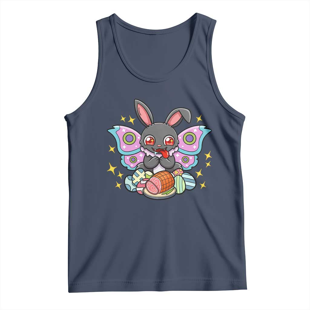Funny Easter Bunny Mothman Loves Glazed Ham Tank Top