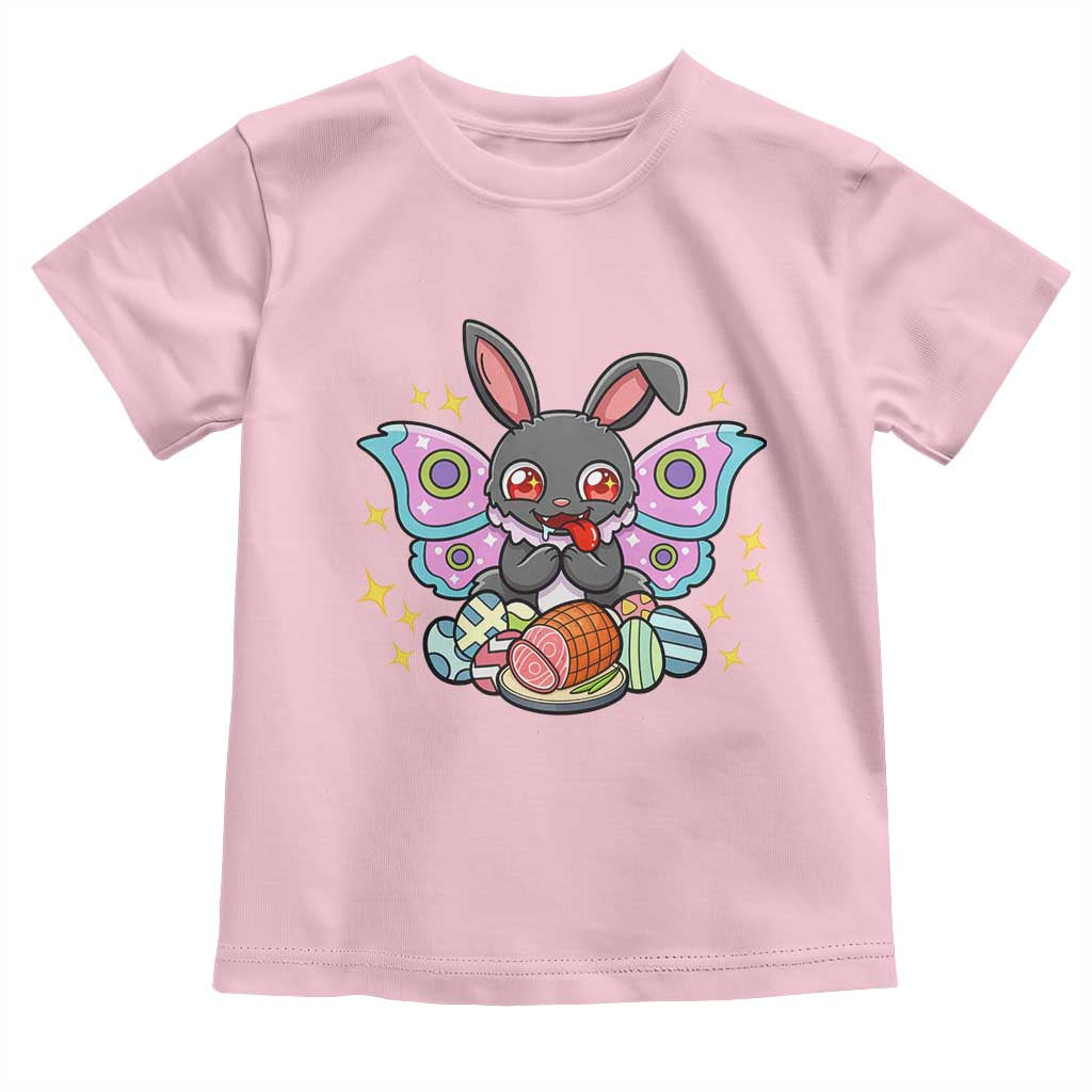 Funny Easter Bunny Mothman Loves Glazed Ham Toddler T Shirt