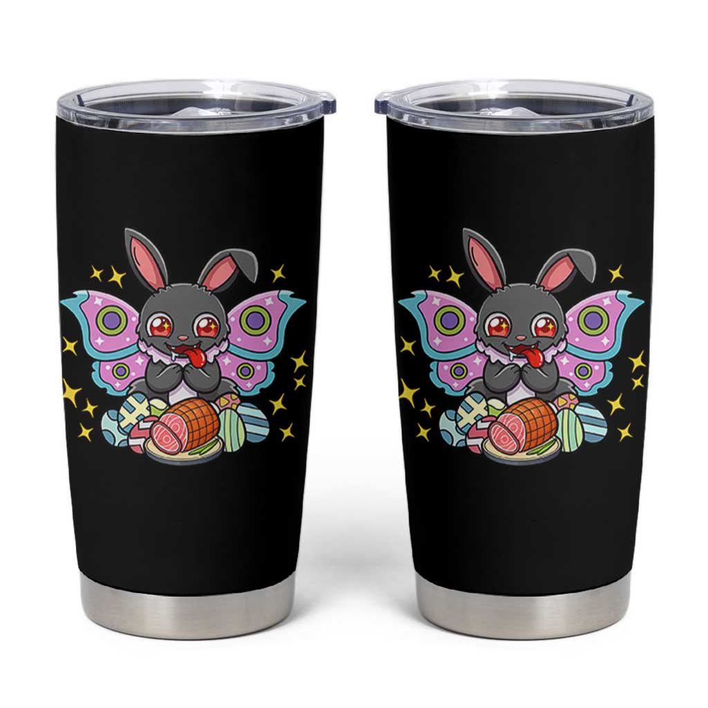 Funny Easter Bunny Mothman Loves Glazed Ham Tumbler Cup