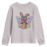 Funny Easter Bunny Mothman Loves Glazed Ham Youth Sweatshirt