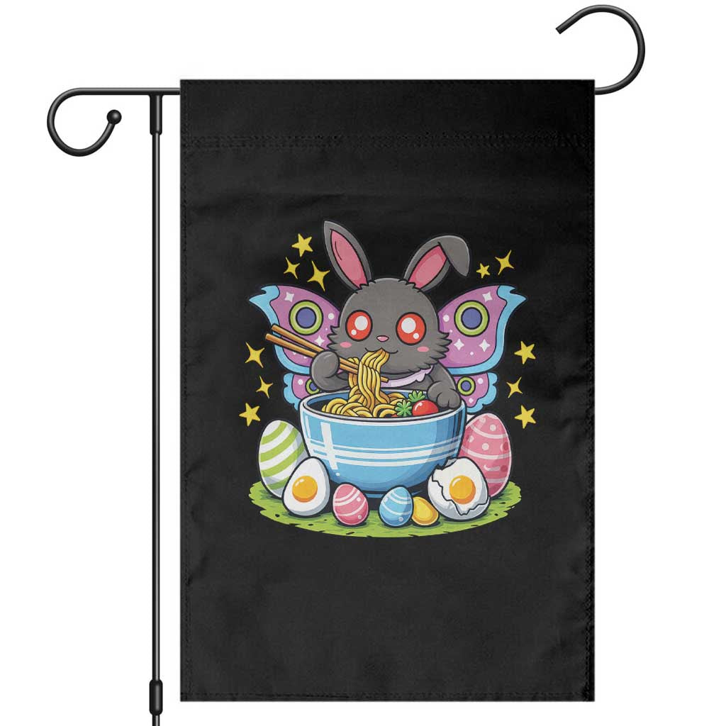 Funny Easter Mothman Eating Ramen Garden Flag Cryptid Lover Gift