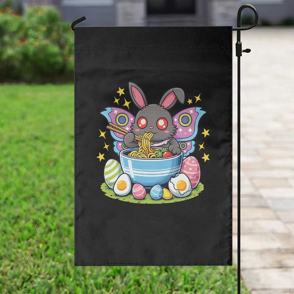Funny Easter Mothman Eating Ramen Garden Flag Cryptid Lover Gift