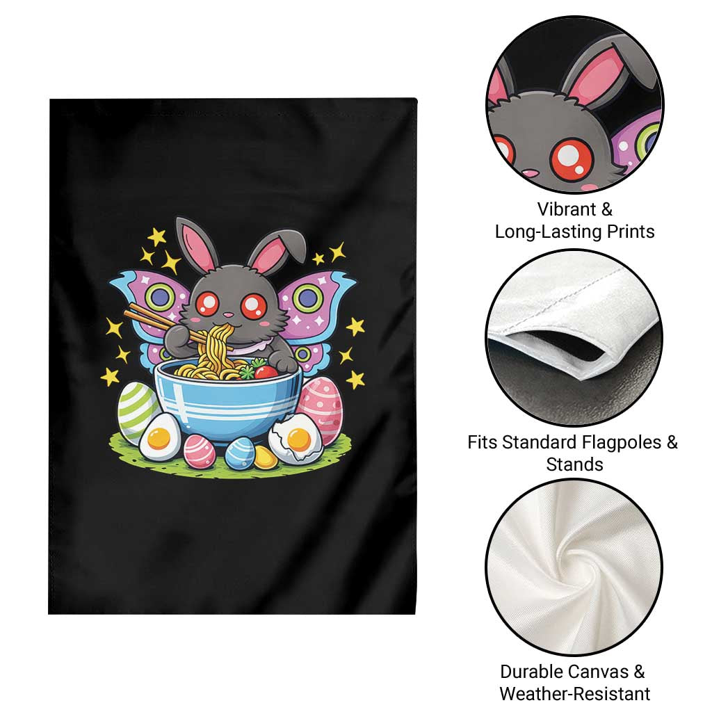 Funny Easter Mothman Eating Ramen Garden Flag Cryptid Lover Gift