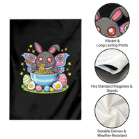 Funny Easter Mothman Eating Ramen Garden Flag Cryptid Lover Gift