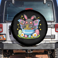 Funny Easter Mothman Eating Ramen Spare Tire Cover Cryptid Lover Gift