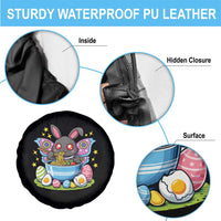 Funny Easter Mothman Eating Ramen Spare Tire Cover Cryptid Lover Gift