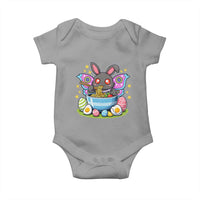 Funny Easter Mothman Eating Ramen Baby Onesie Cryptid Lover Gift
