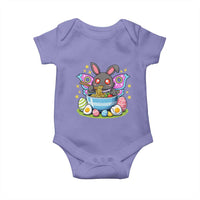 Funny Easter Mothman Eating Ramen Baby Onesie Cryptid Lover Gift