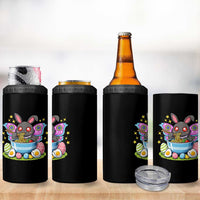 Funny Easter Mothman Eating Ramen 4 in 1 Can Cooler Tumbler Cryptid Lover Gift