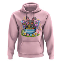 Funny Easter Mothman Eating Ramen Hoodie Cryptid Lover Gift