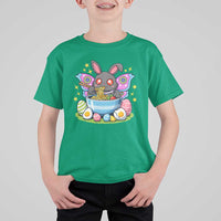 Funny Easter Mothman Eating Ramen T Shirt For Kid Cryptid Lover Gift