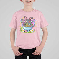 Funny Easter Mothman Eating Ramen T Shirt For Kid Cryptid Lover Gift